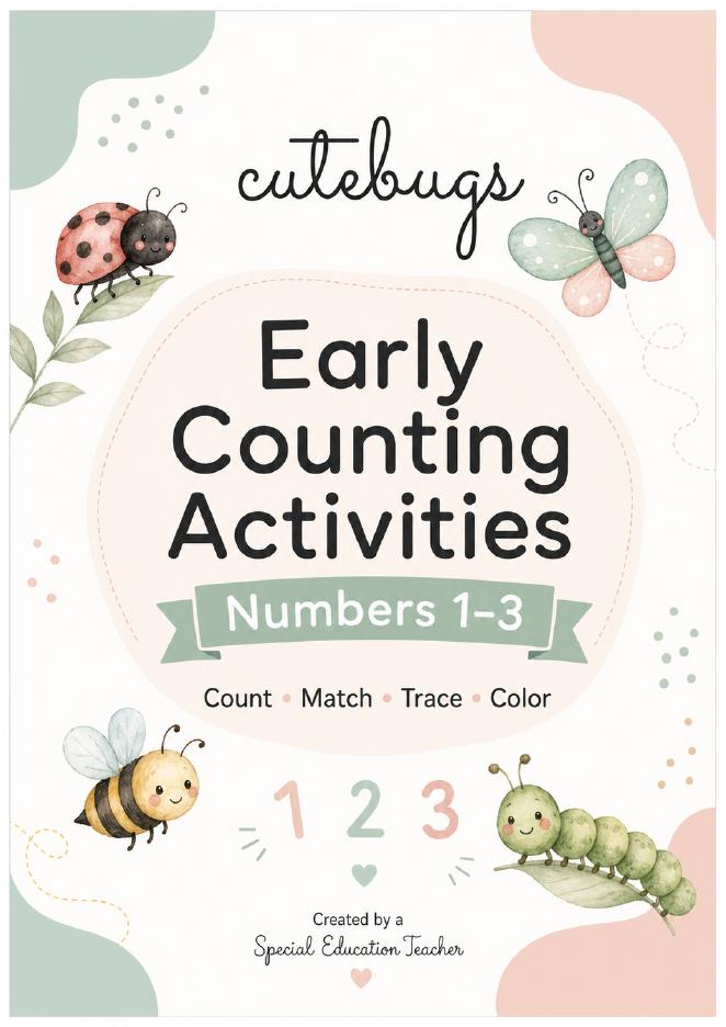 Early Counting Activities - Numbers 1-3